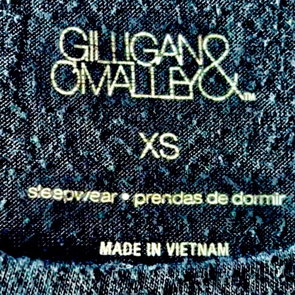 Gilligan O’Malley Women’s Sleep Lounge-Pajama Dress Fits Sz S-XS Black SOFT - Picture 2 of 9